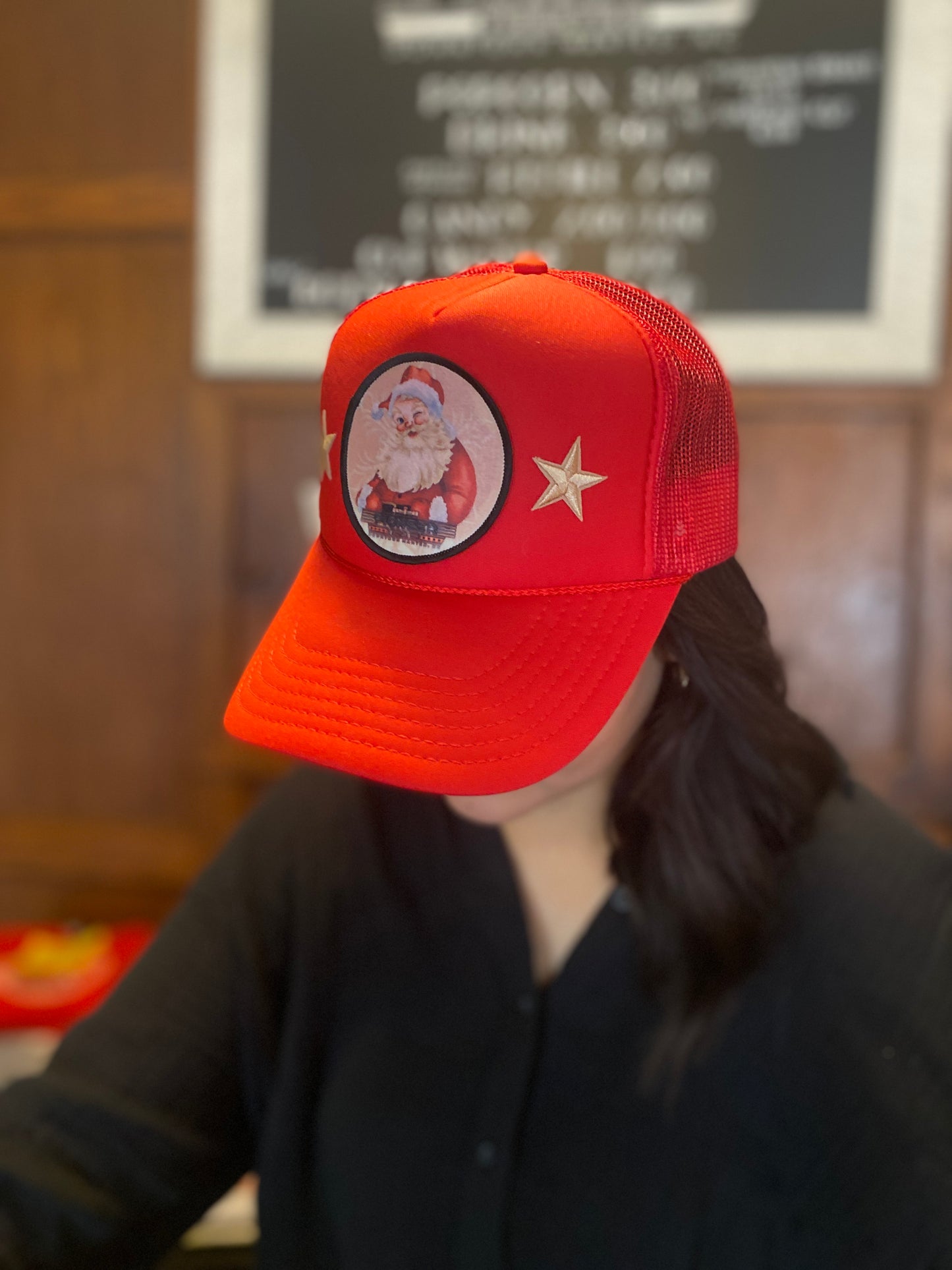 Vintage Santa Trucker Hat